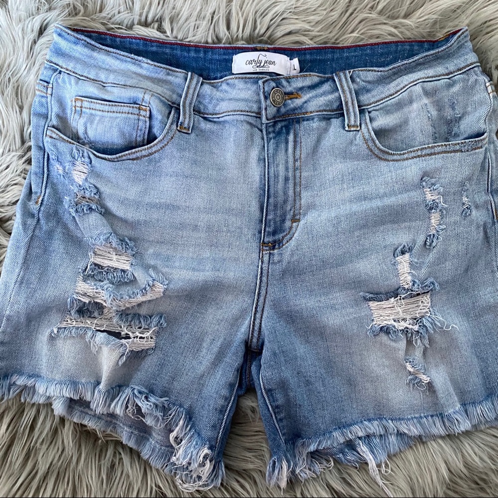 Carly Jean Los Angeles Denim Shorts